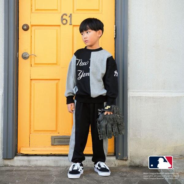 【MLB】拼接寬鬆衛衣