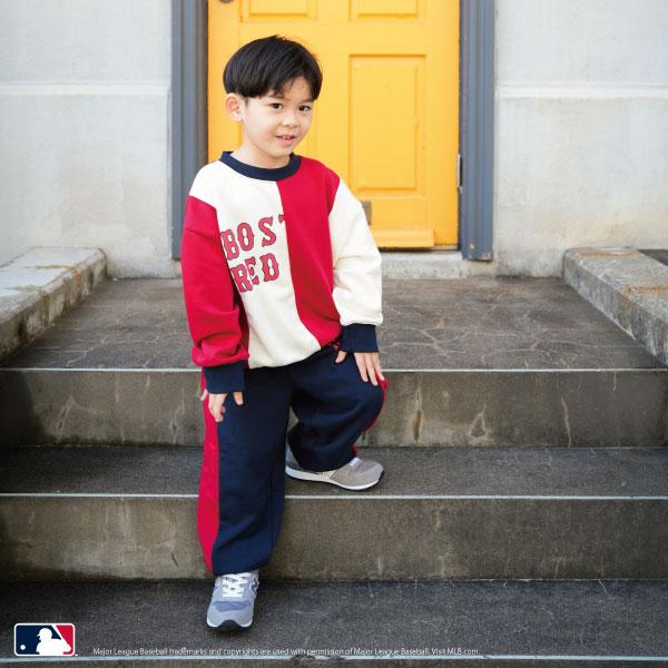 【MLB】拼接寬鬆衛衣