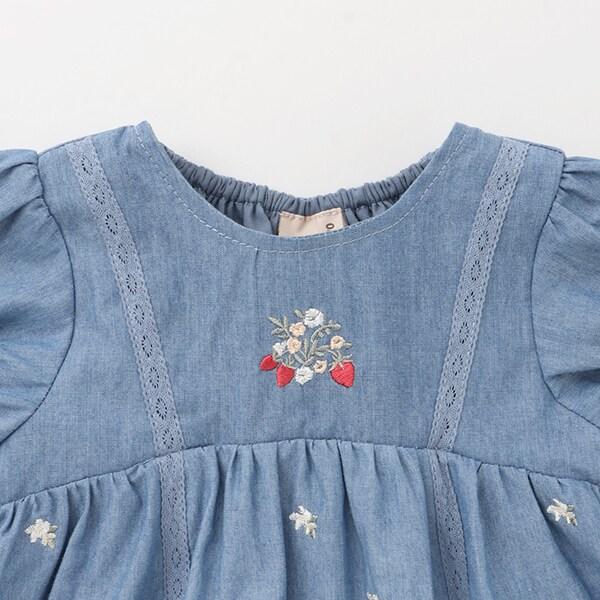 草莓刺繡連體衣