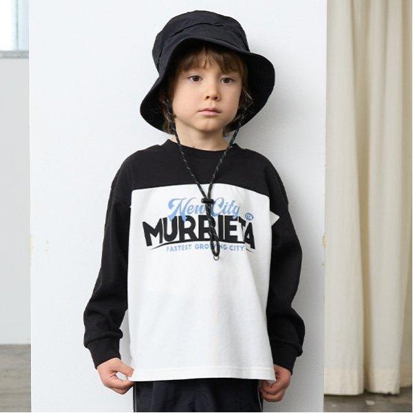 【舒適天竺】寬鬆版拼色字母印花T恤