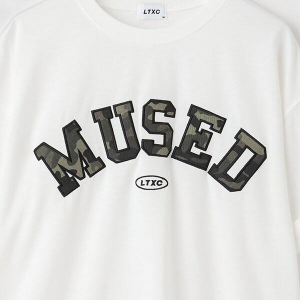 【LTXC】【吸水速幹/清爽】圖案立體字母T恤