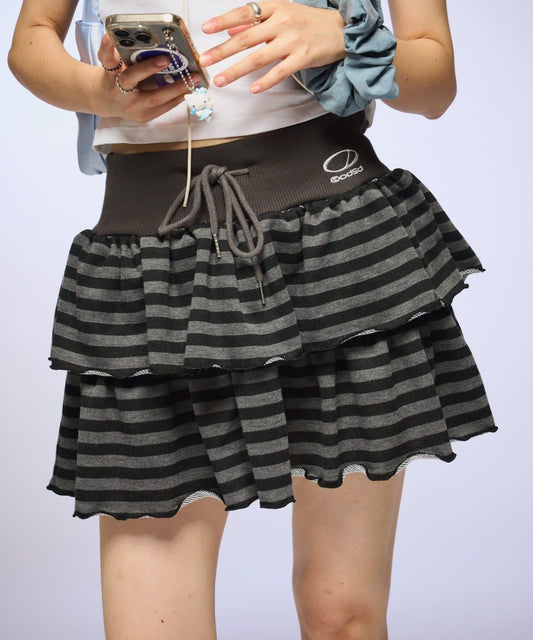 【OddStudio】ピグメントフリルミニスカート