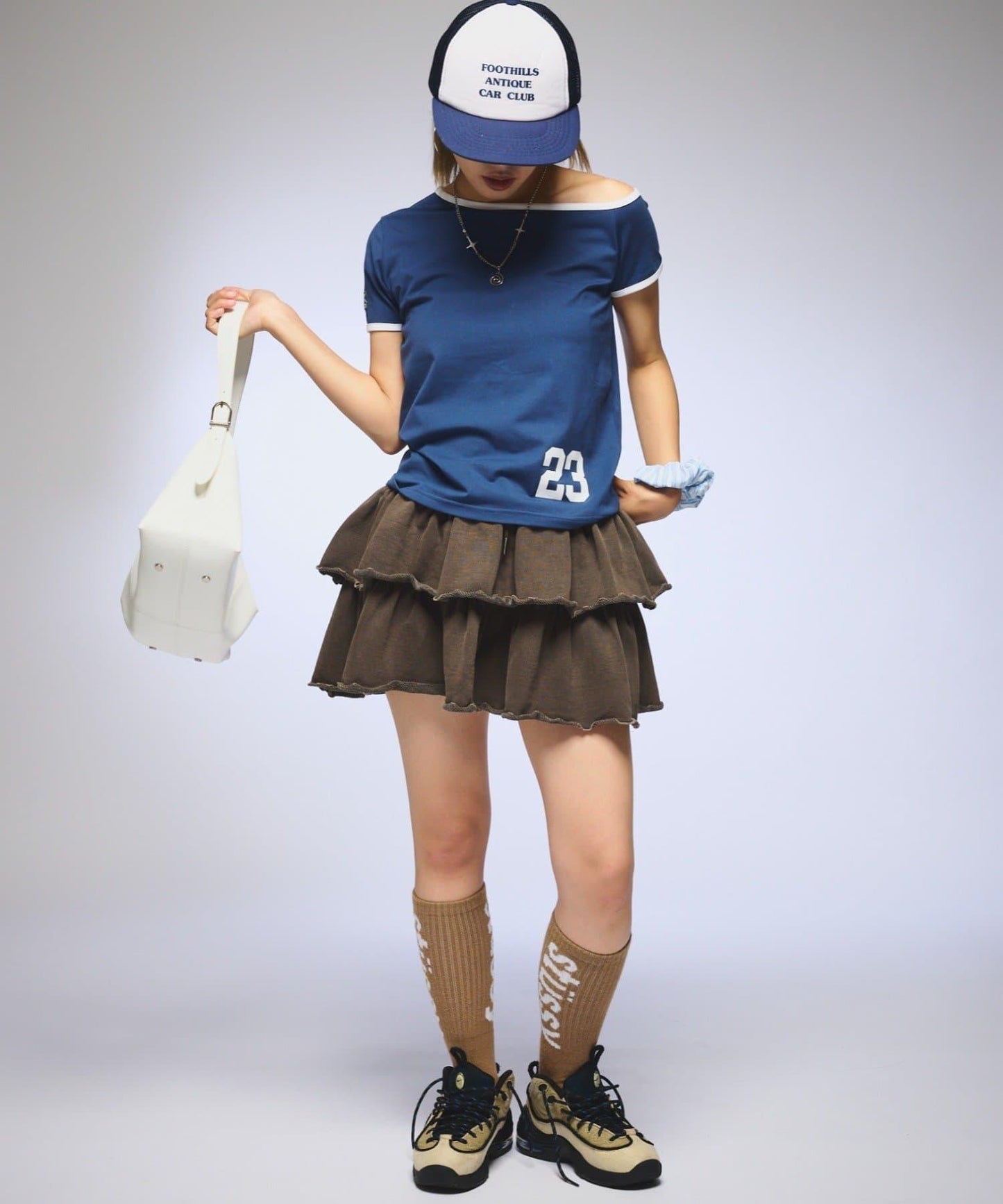 【OddStudio】ピグメントフリルミニスカート