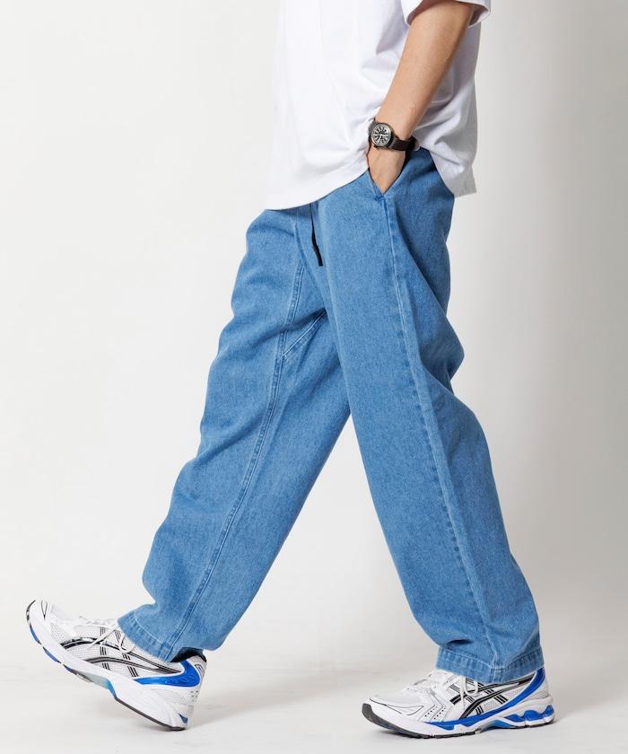 ウェービングベルト デニムパンツ