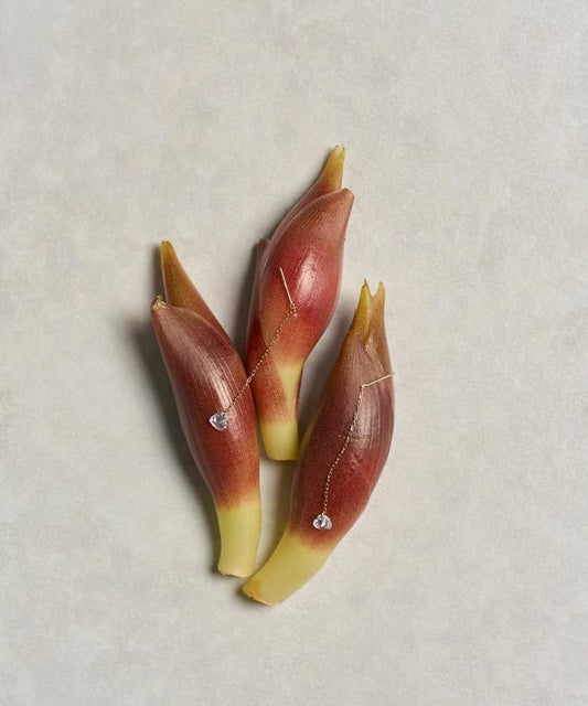 K10 愛心美國風耳環 / 鏈式耳環 / 雙耳用