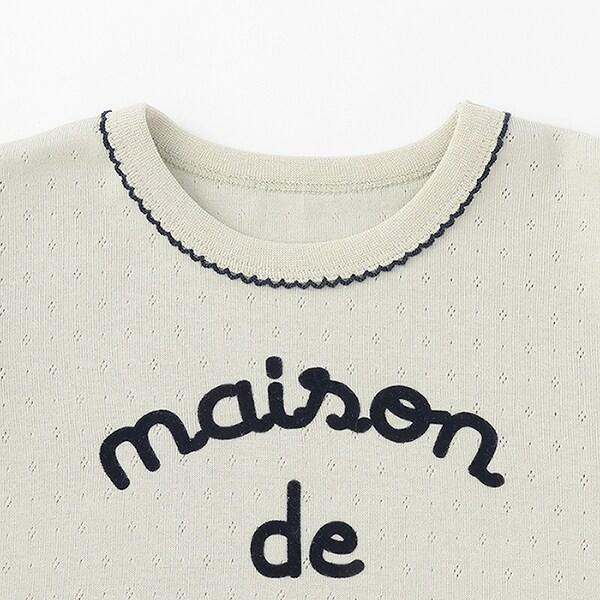 皮克米辛圖案網眼上衣