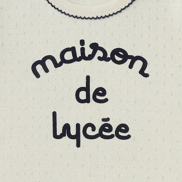 皮克米辛圖案網眼上衣