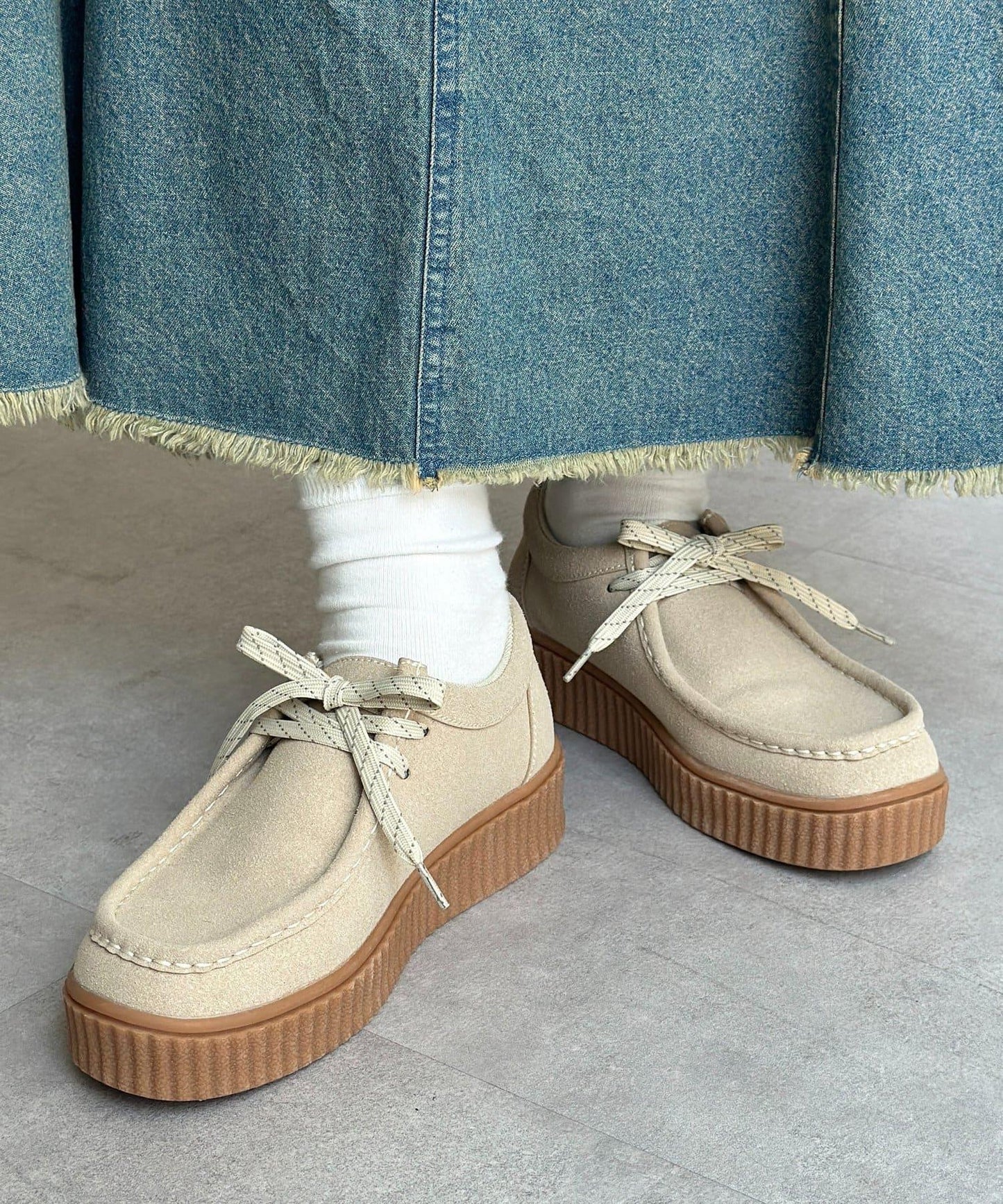 【U.S. POLO ASSN.】厚底船鞋