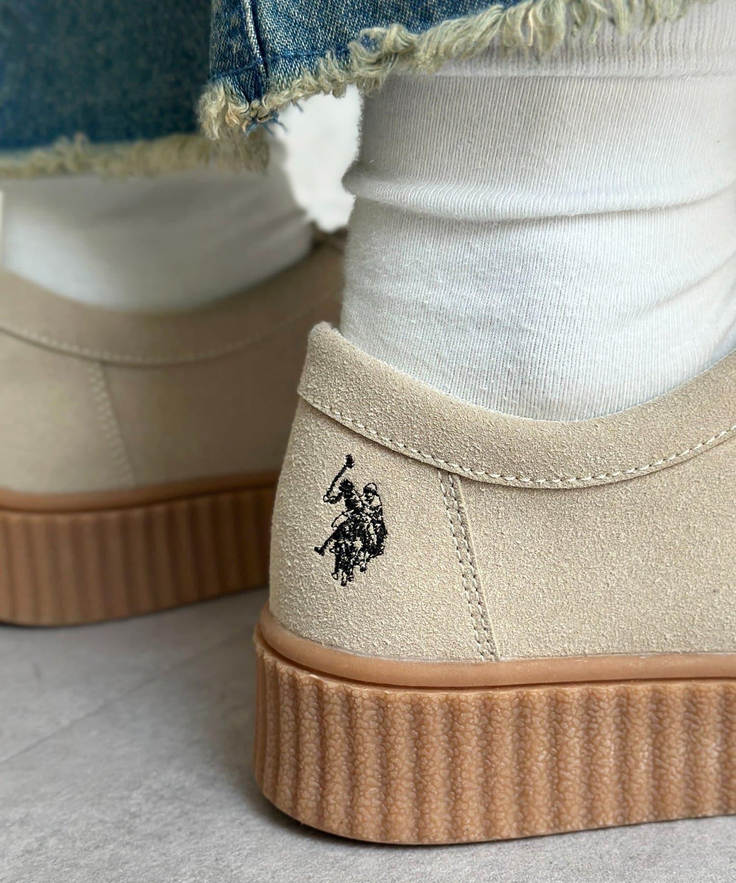 【U.S. POLO ASSN.】厚底船鞋