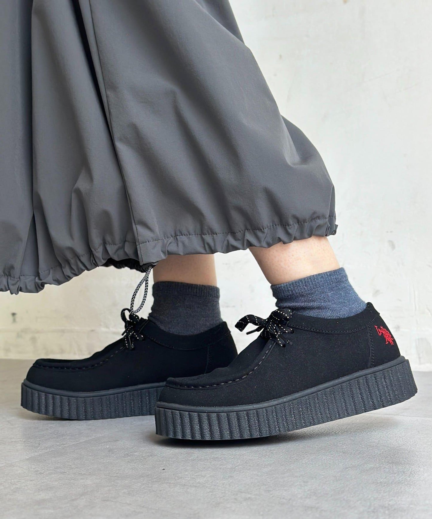 【U.S. POLO ASSN.】厚底船鞋