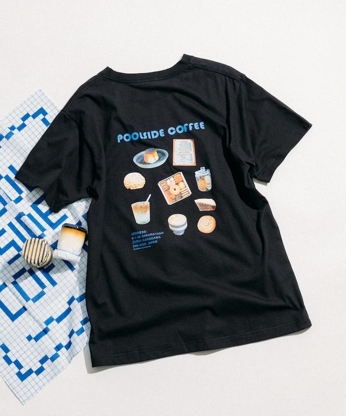 聯名 POOLSIDE COFFEE 食品 背面印花T恤