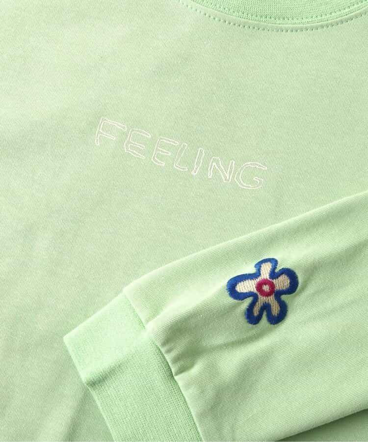 寬鬆剪裁後背印花長袖T恤_UV防曬_接觸冷感_吸溼速幹