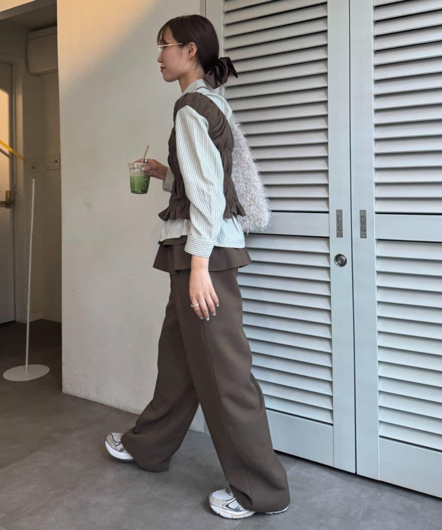 【TERIO韓國企劃】帶褶邊的西褲