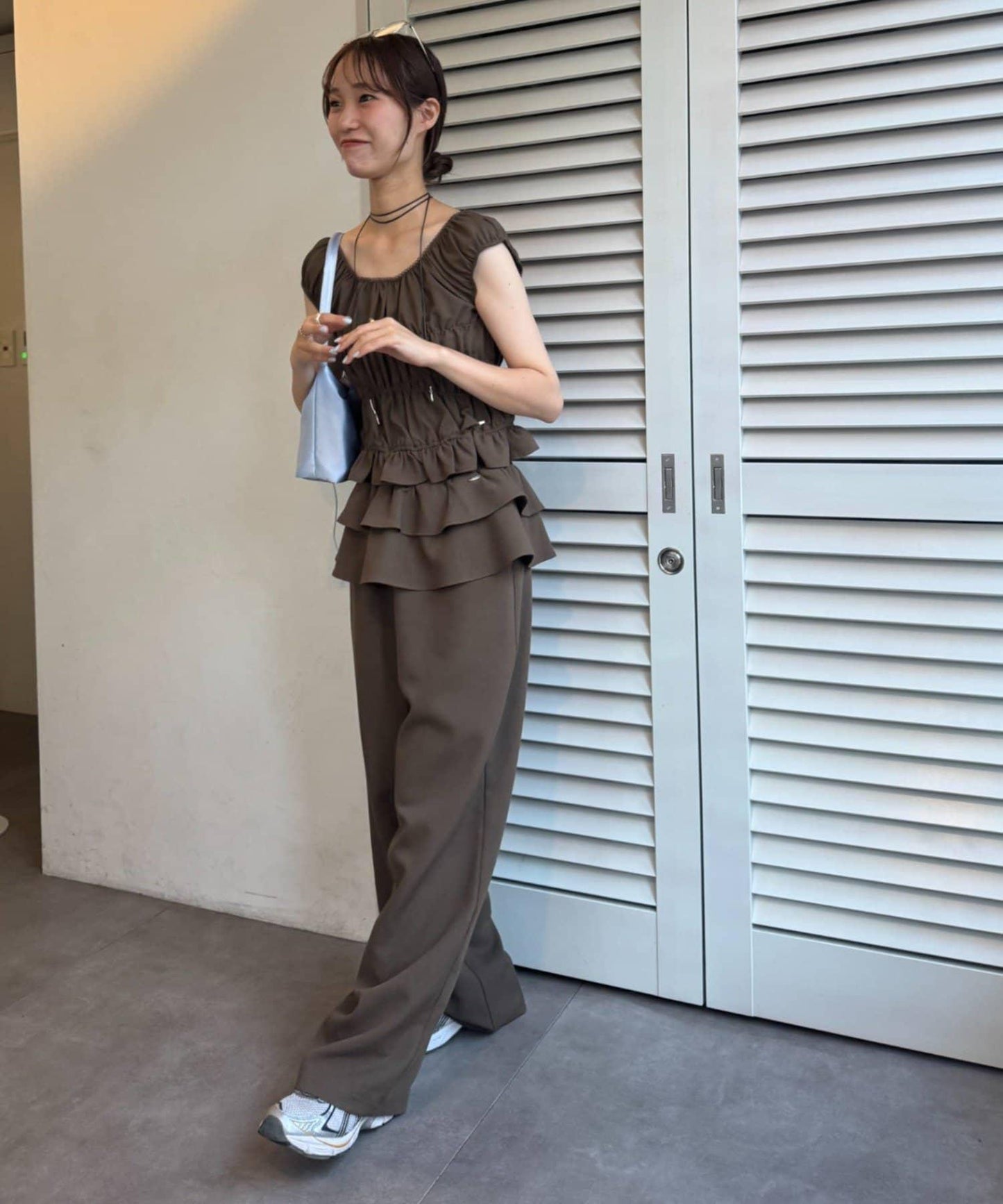 【TERIO韓國企劃】帶褶邊的西褲