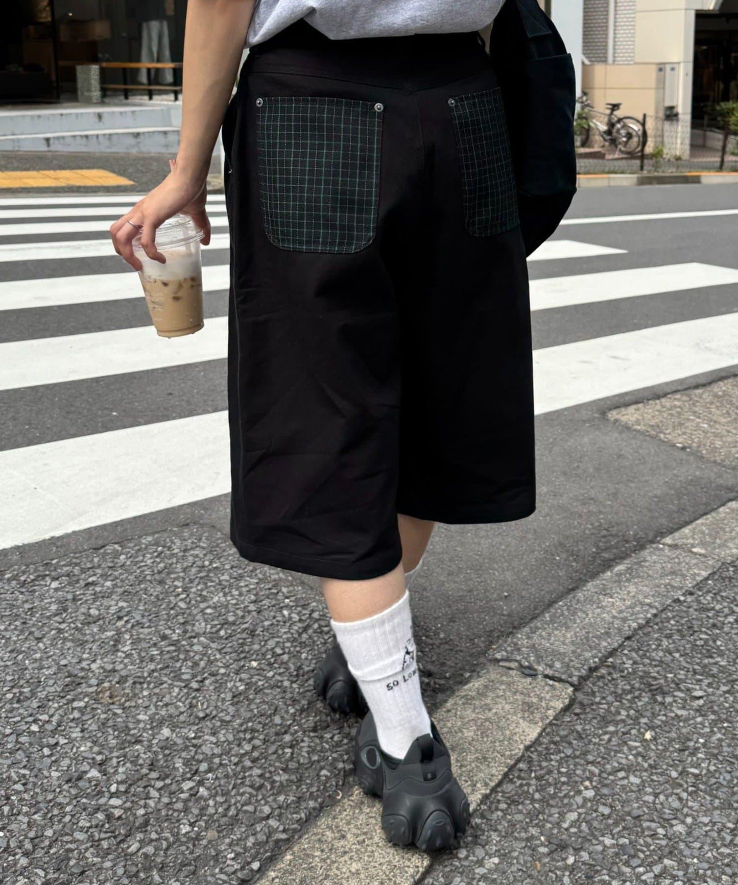 【男女通用】格紋口袋短褲