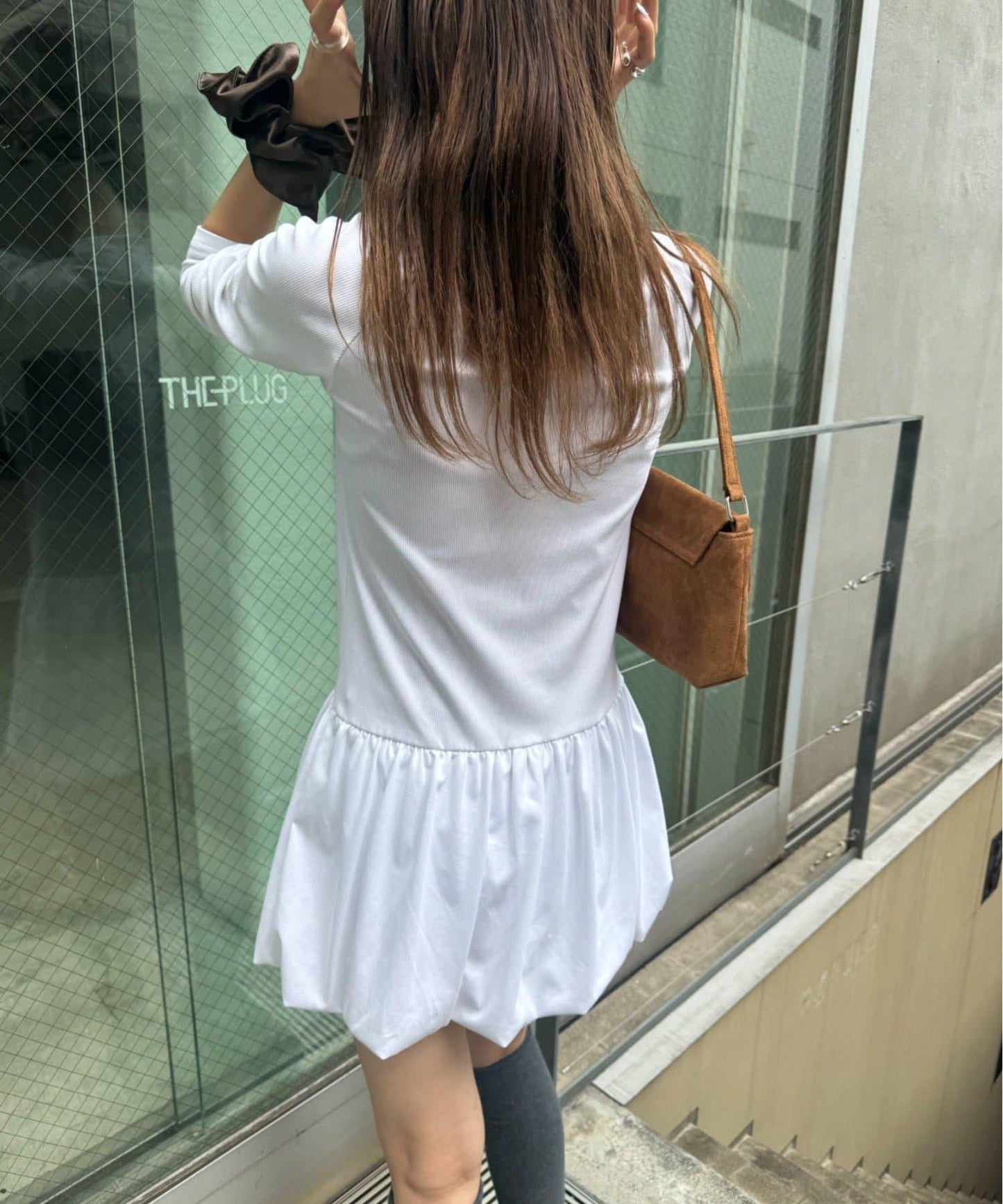 【TERIO韓國企劃】下襬荷葉邊氣球短袖T恤