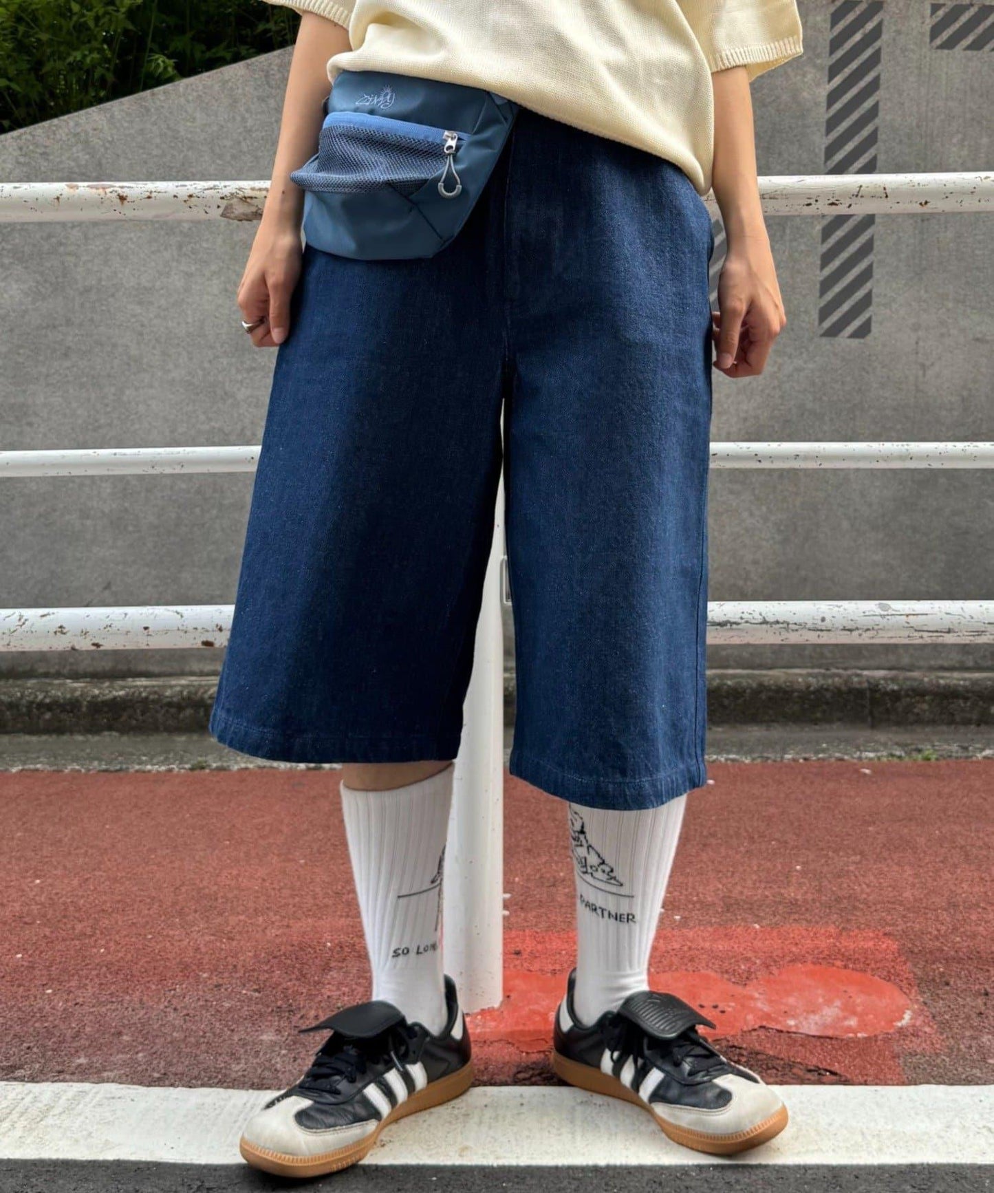 【男女通用】格紋口袋短褲