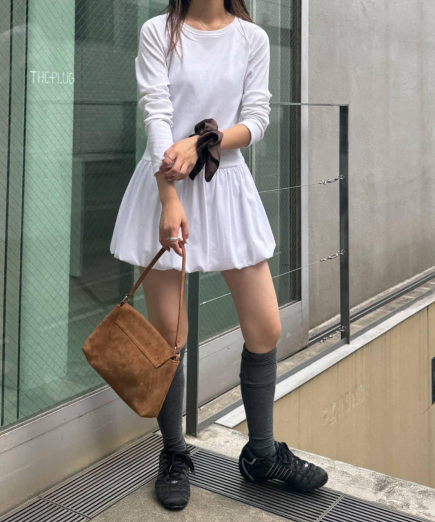 【TERIO韓國企劃】下襬荷葉邊氣球短袖T恤