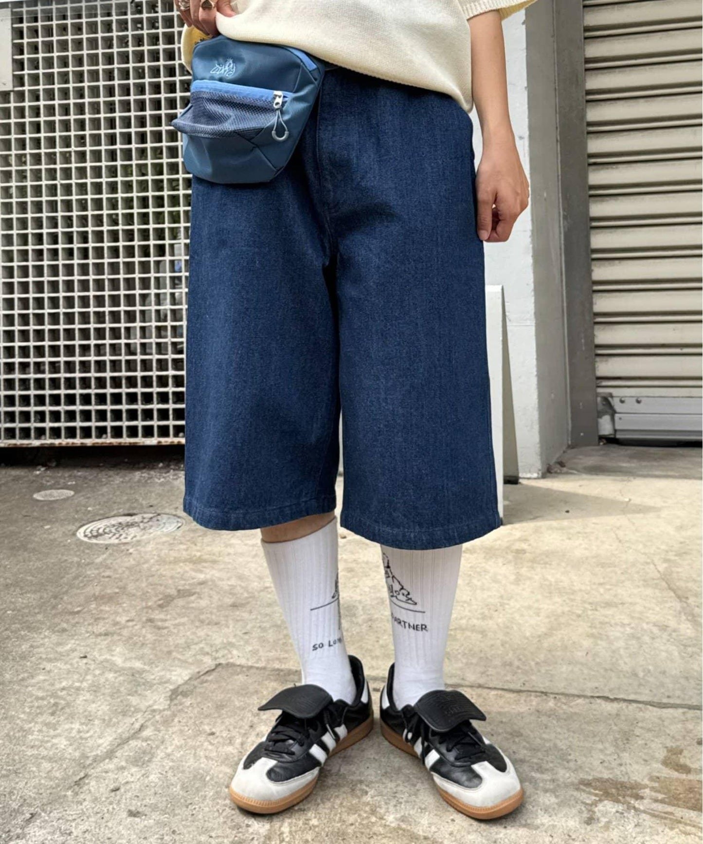【男女通用】格紋口袋短褲