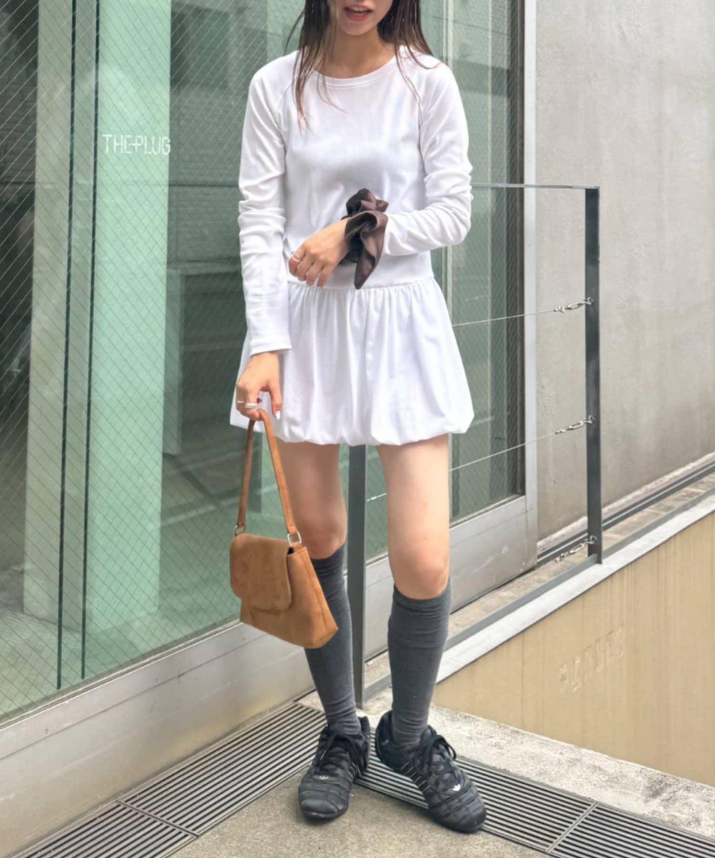【TERIO韓國企劃】下襬荷葉邊氣球短袖T恤