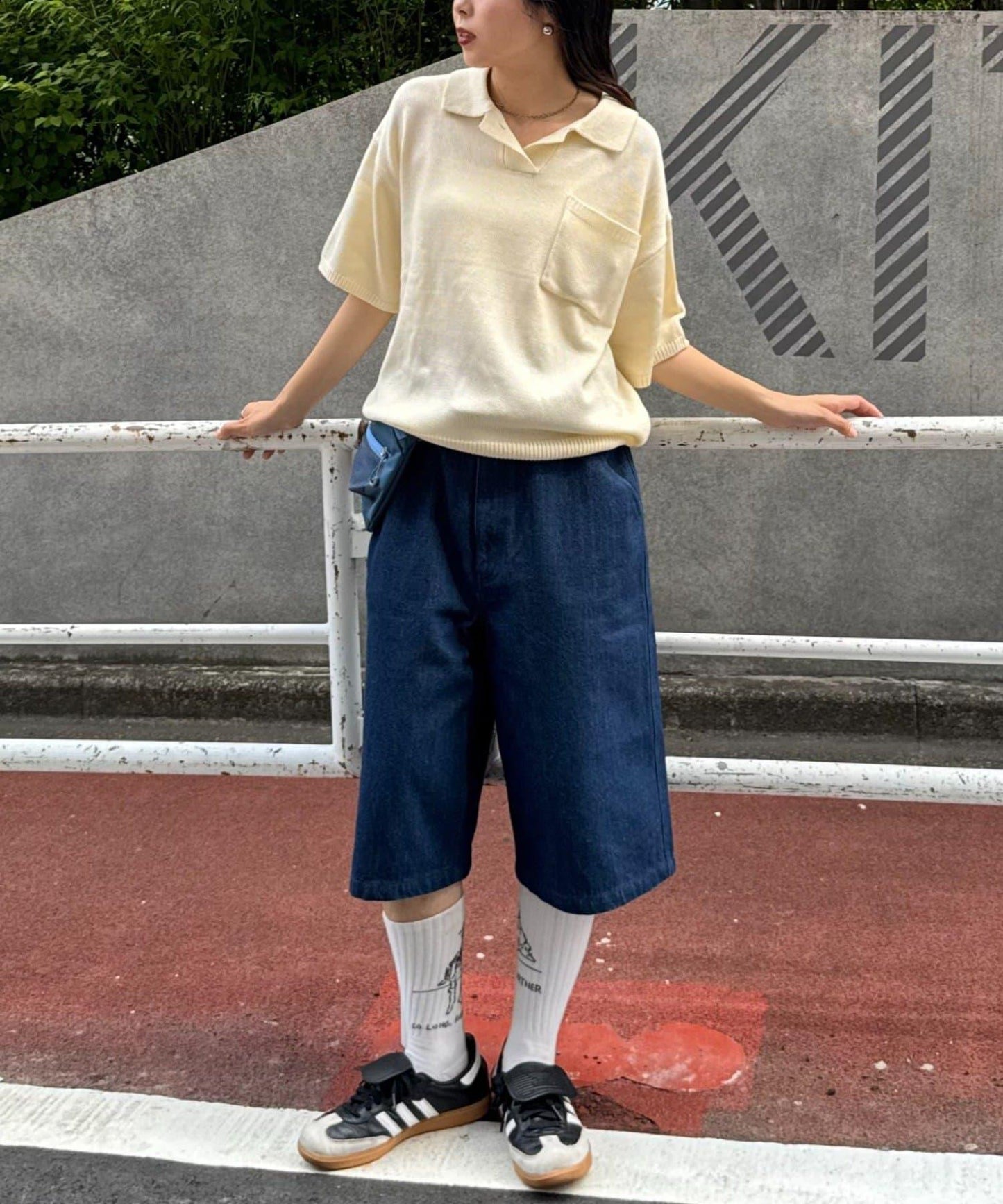 【男女通用】格紋口袋短褲