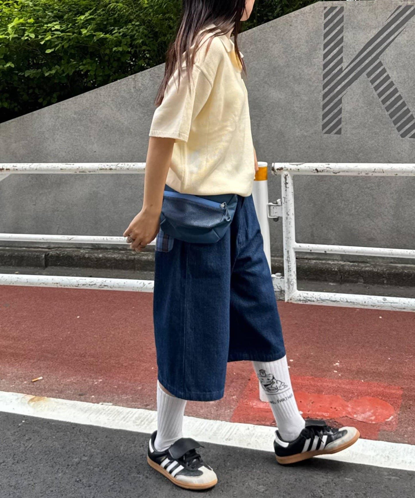【男女通用】格紋口袋短褲