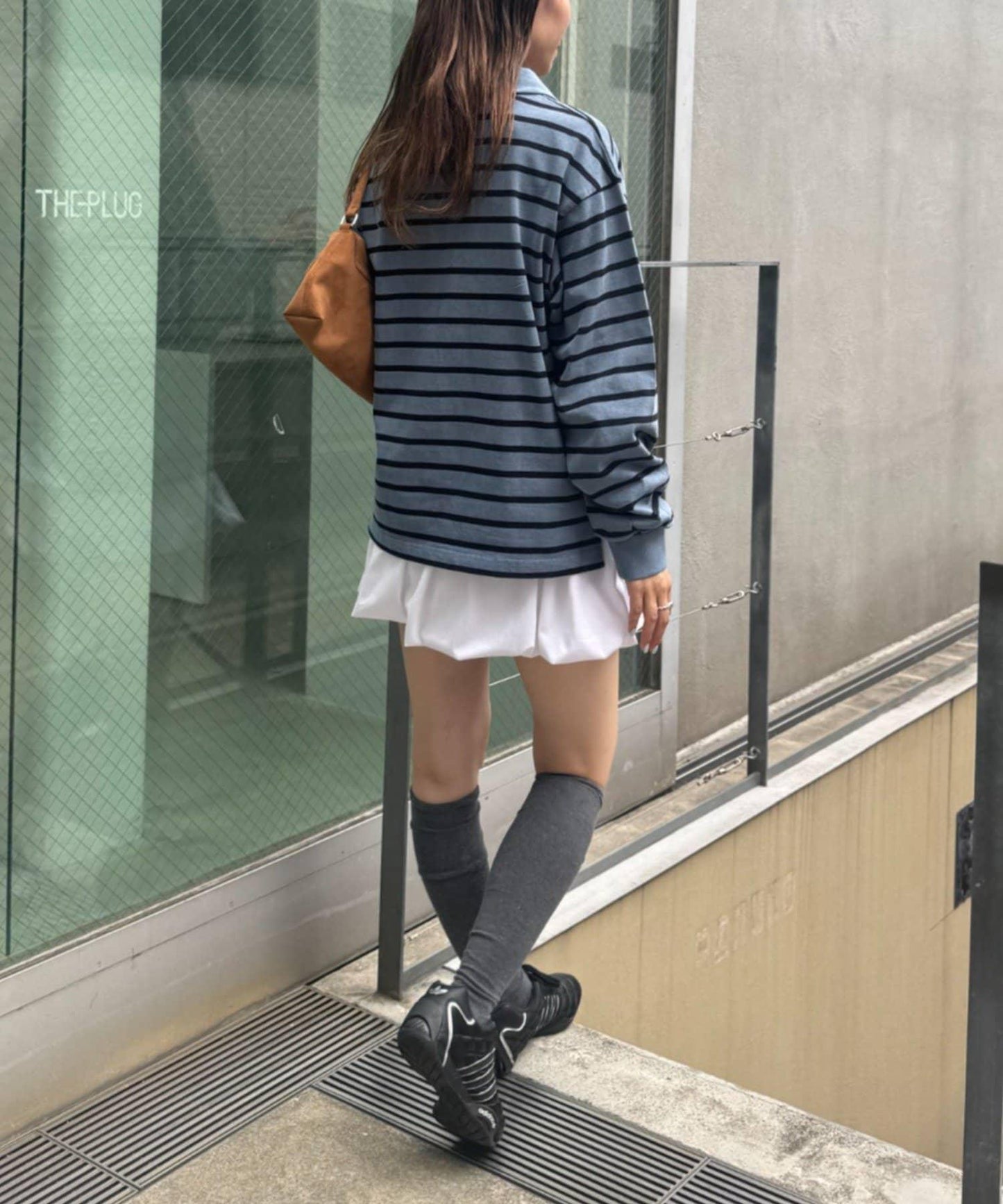 【TERIO韓國企劃】條紋領口上衣