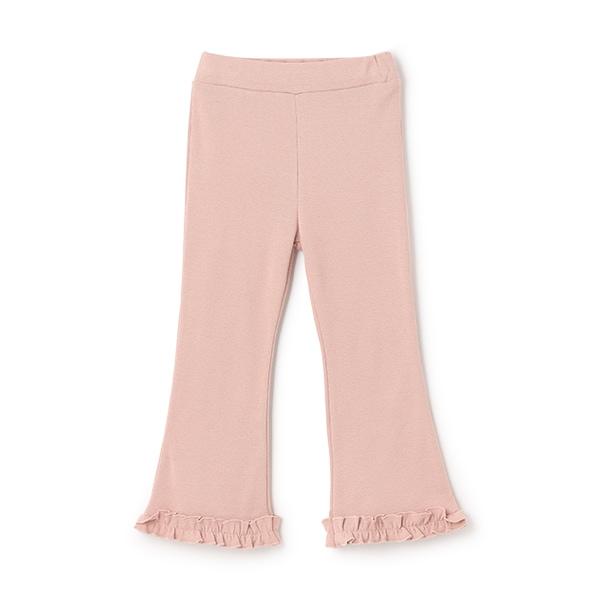 【ともパン】荷葉邊下襬褶皺喇叭褲