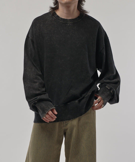 粉色漂白寬鬆衛衣