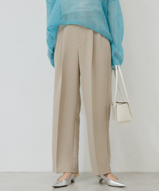 【秋冬素材】針織褶皺寬鬆長褲