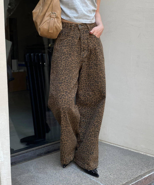 側邊拼接寬鬆褲