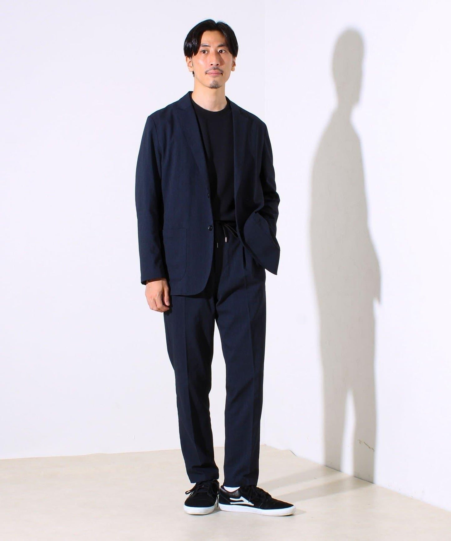 【商務休閒/套裝搭配適用】GLOSTER 亞麻感 易護理褲