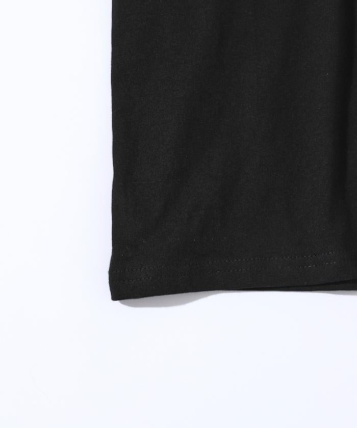 有機棉 袖飾邊 長袖T恤 / 長袖T恤