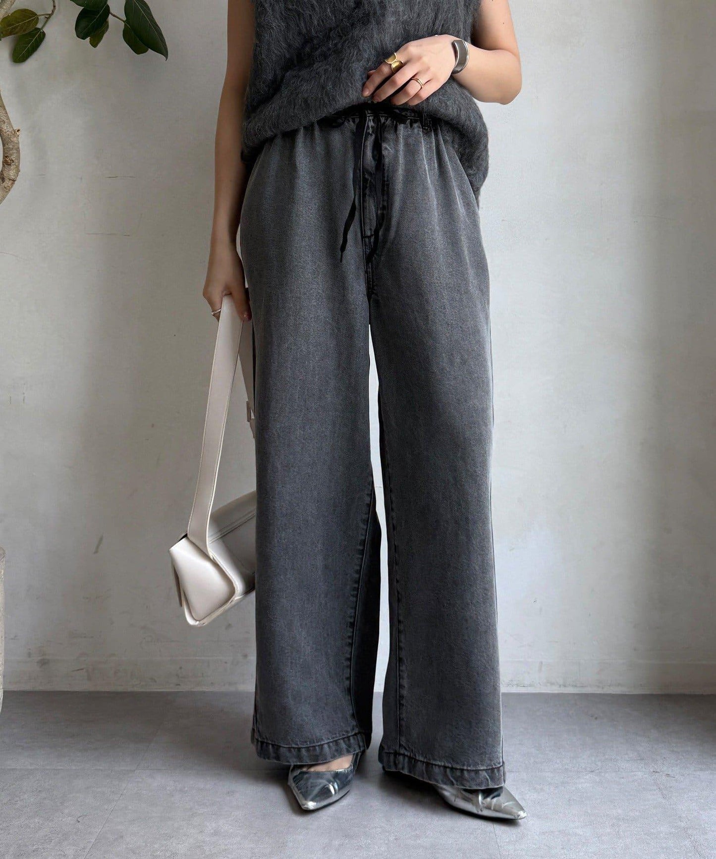 Lyocell寬鬆牛仔褲