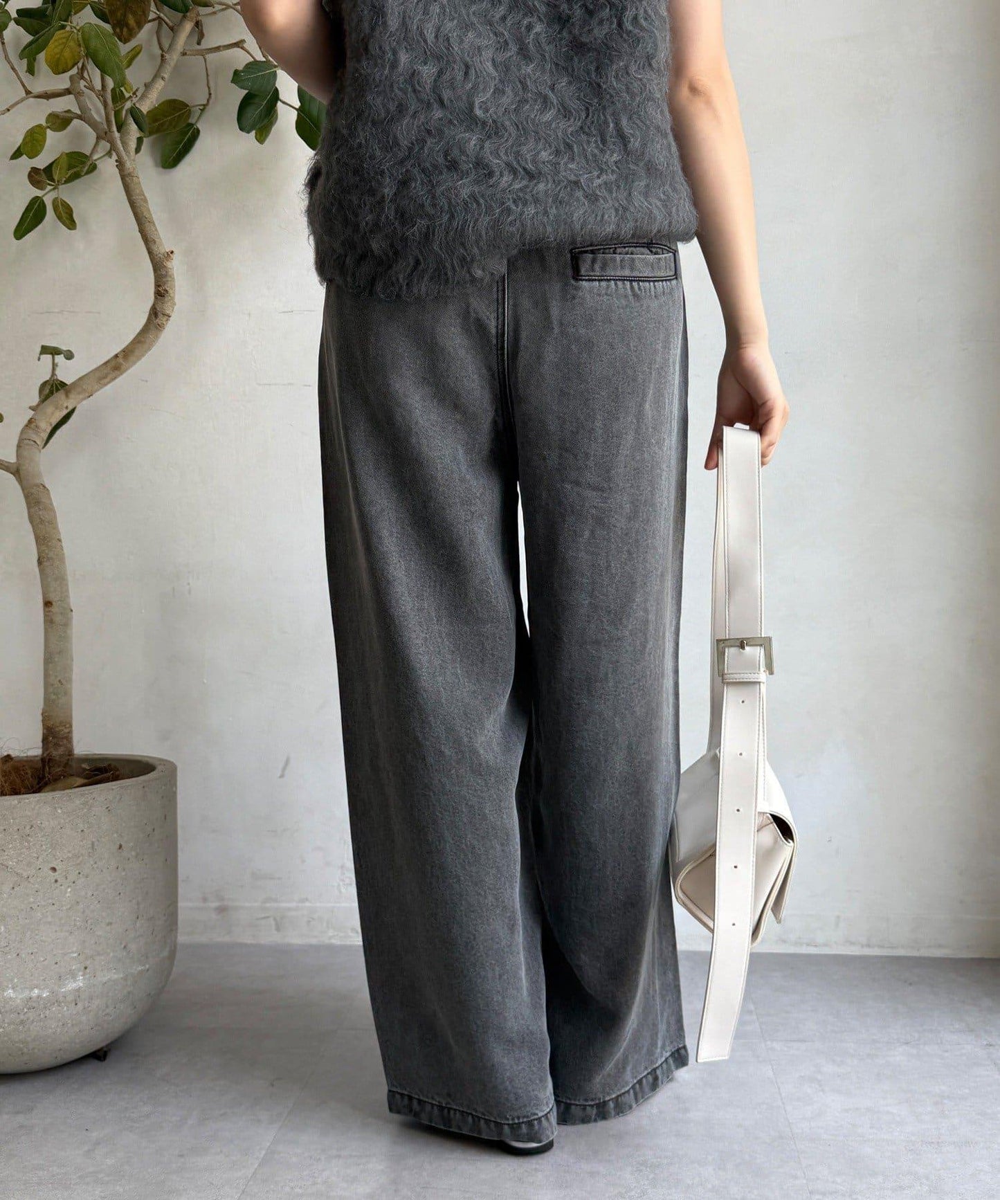 Lyocell寬鬆牛仔褲