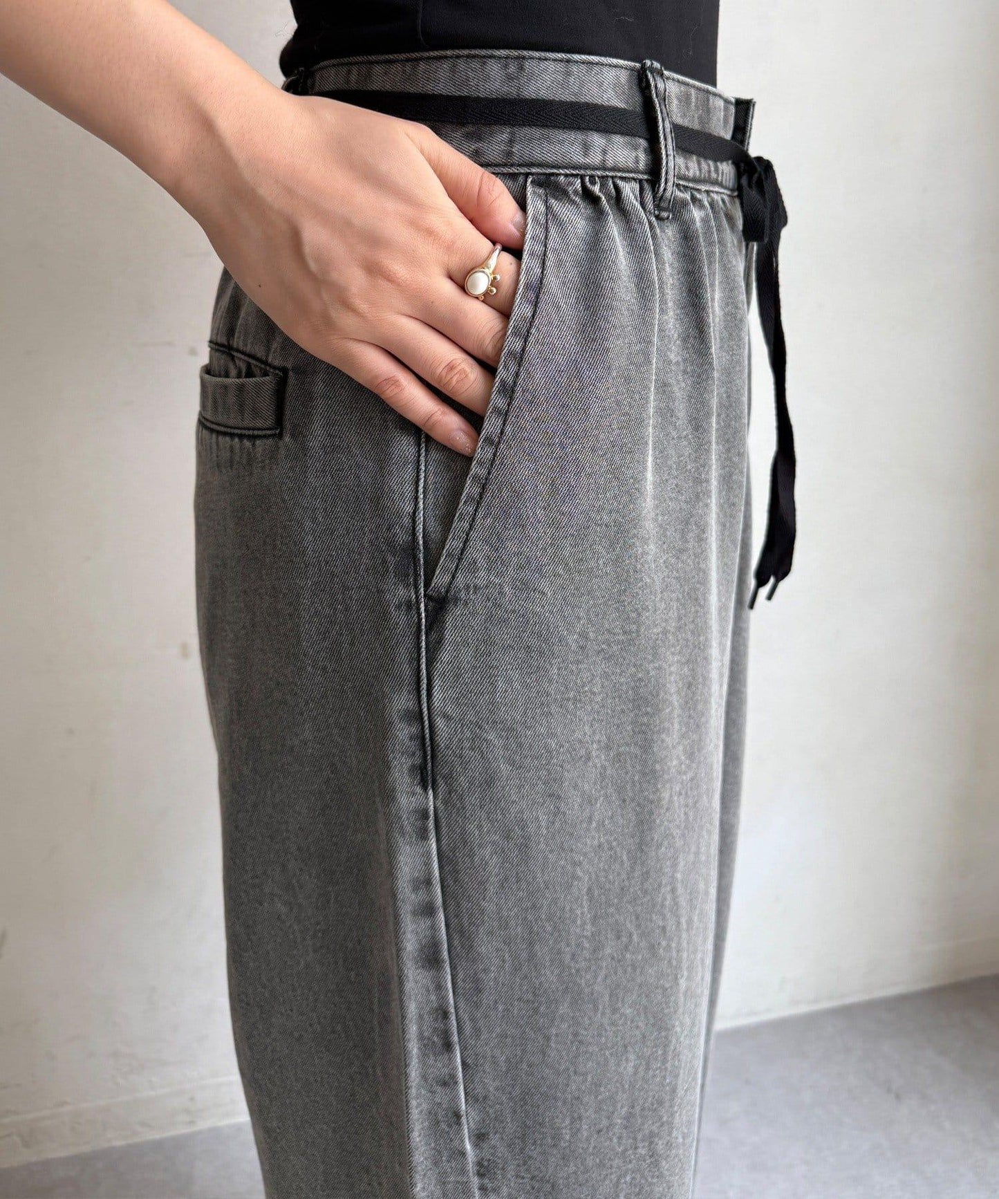 Lyocell寬鬆牛仔褲