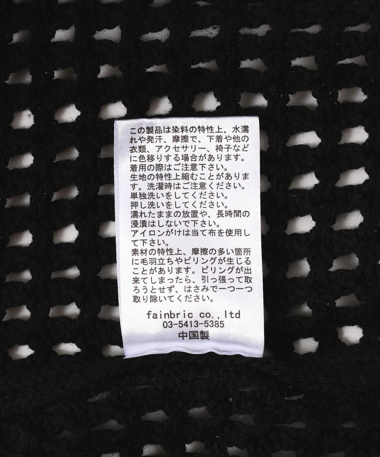 【&DEPOT限定】感謝/化學紗網眼針織圓領衫