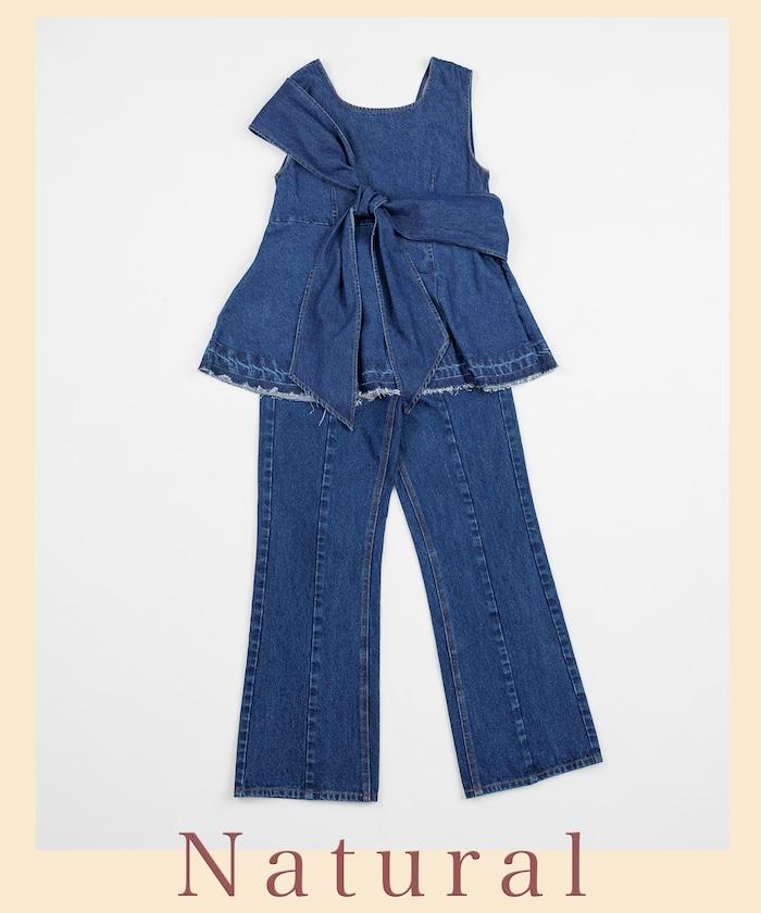 【全骨架優勝!系列】 改良風 牛仔褲<套裝搭配適用>