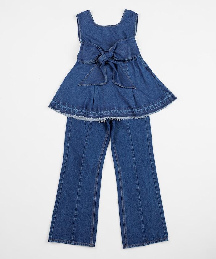 【全骨架優勝!系列】 改良風 牛仔褲<套裝搭配適用>