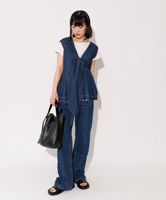 【全骨架優勝!系列】 改良風 牛仔褲<套裝搭配適用>