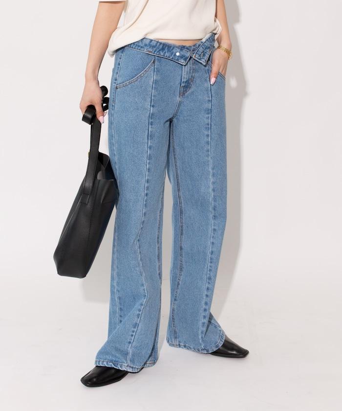 【全骨架優勝!系列】 改良風 牛仔褲<套裝搭配適用>