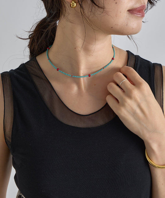 【華麗印象】彩色珠子點綴頸鍊