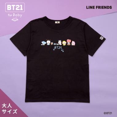 【《BT21》】印花及刺繡短袖T恤(成人款)