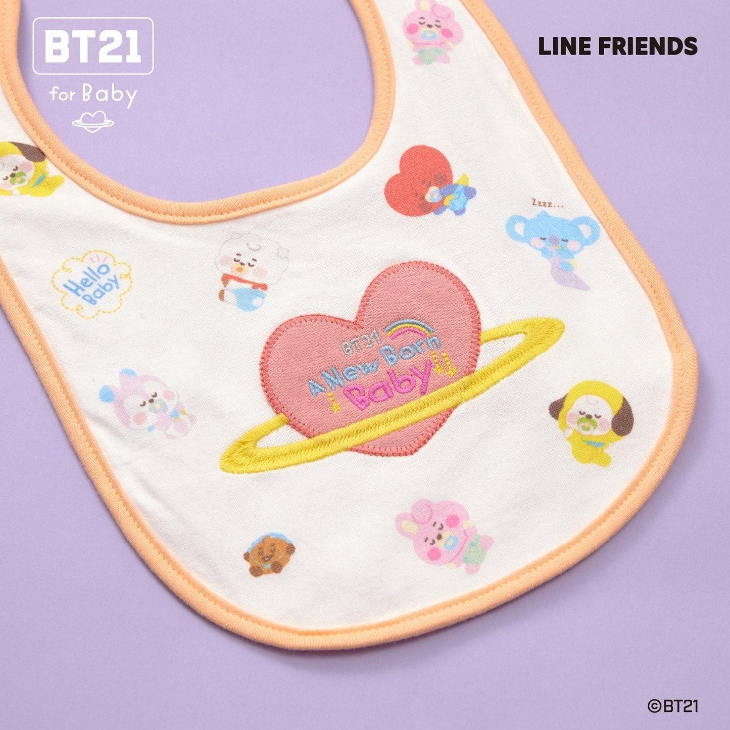 【《BT21》】全印花圍兜