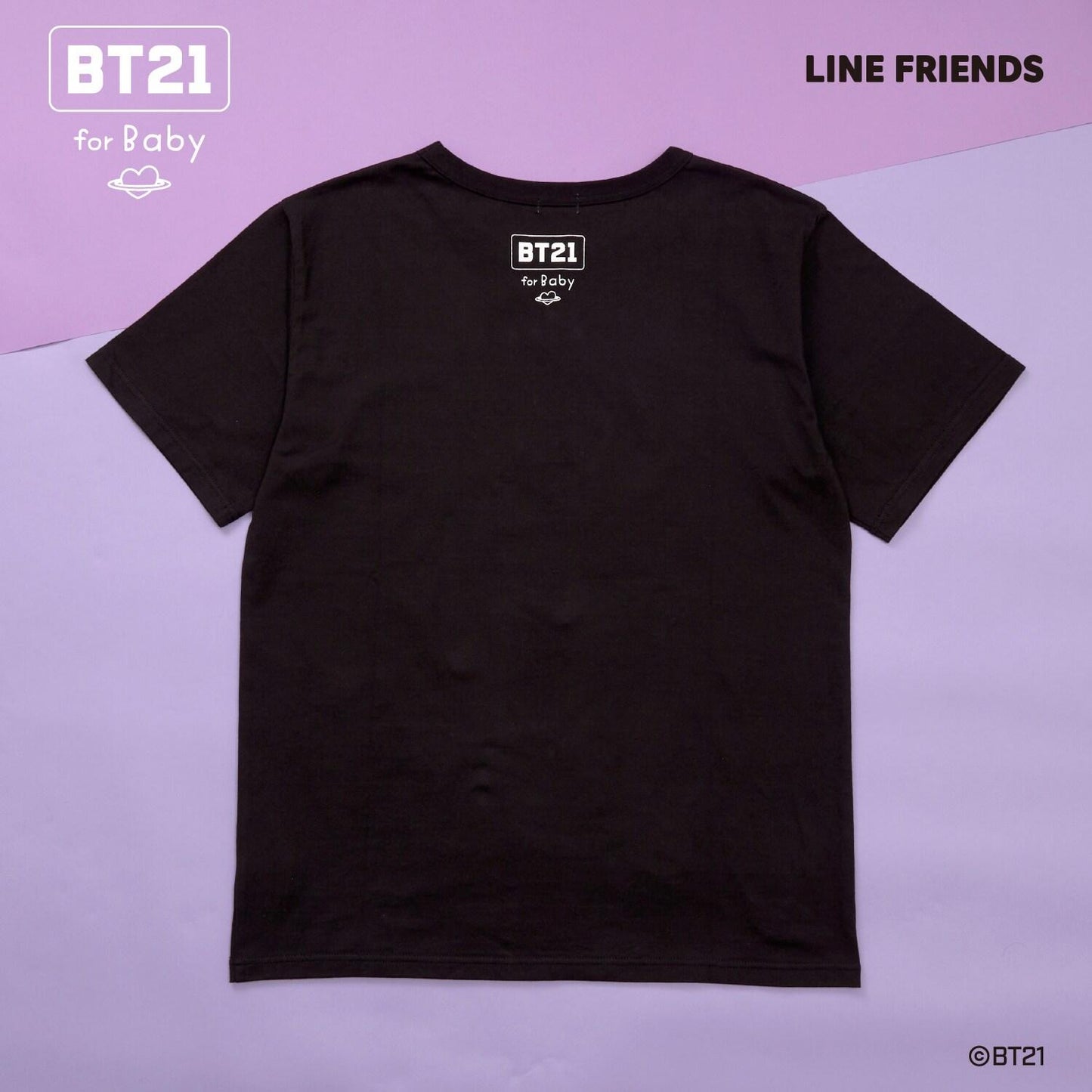 【《BT21》】印花及刺繡短袖T恤(成人款)