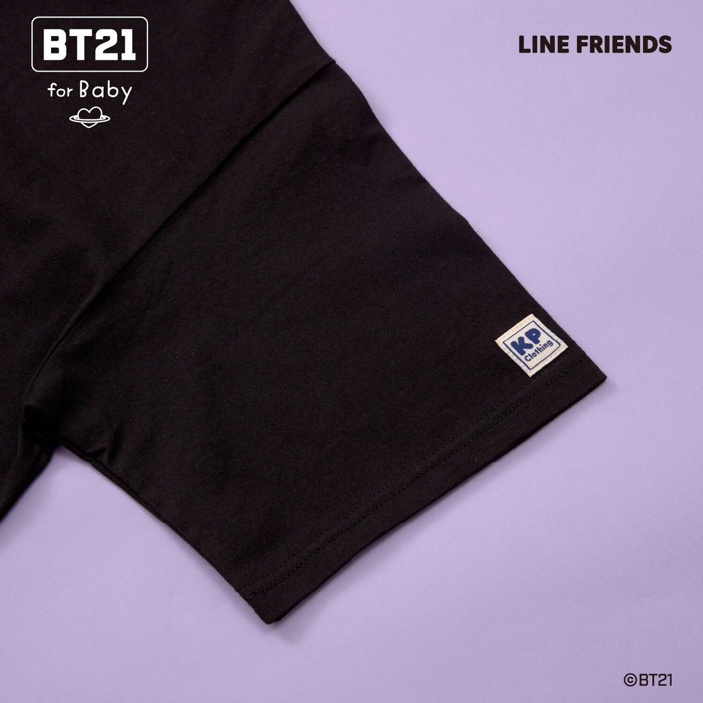 【《BT21》】印花及刺繡短袖T恤(成人款)