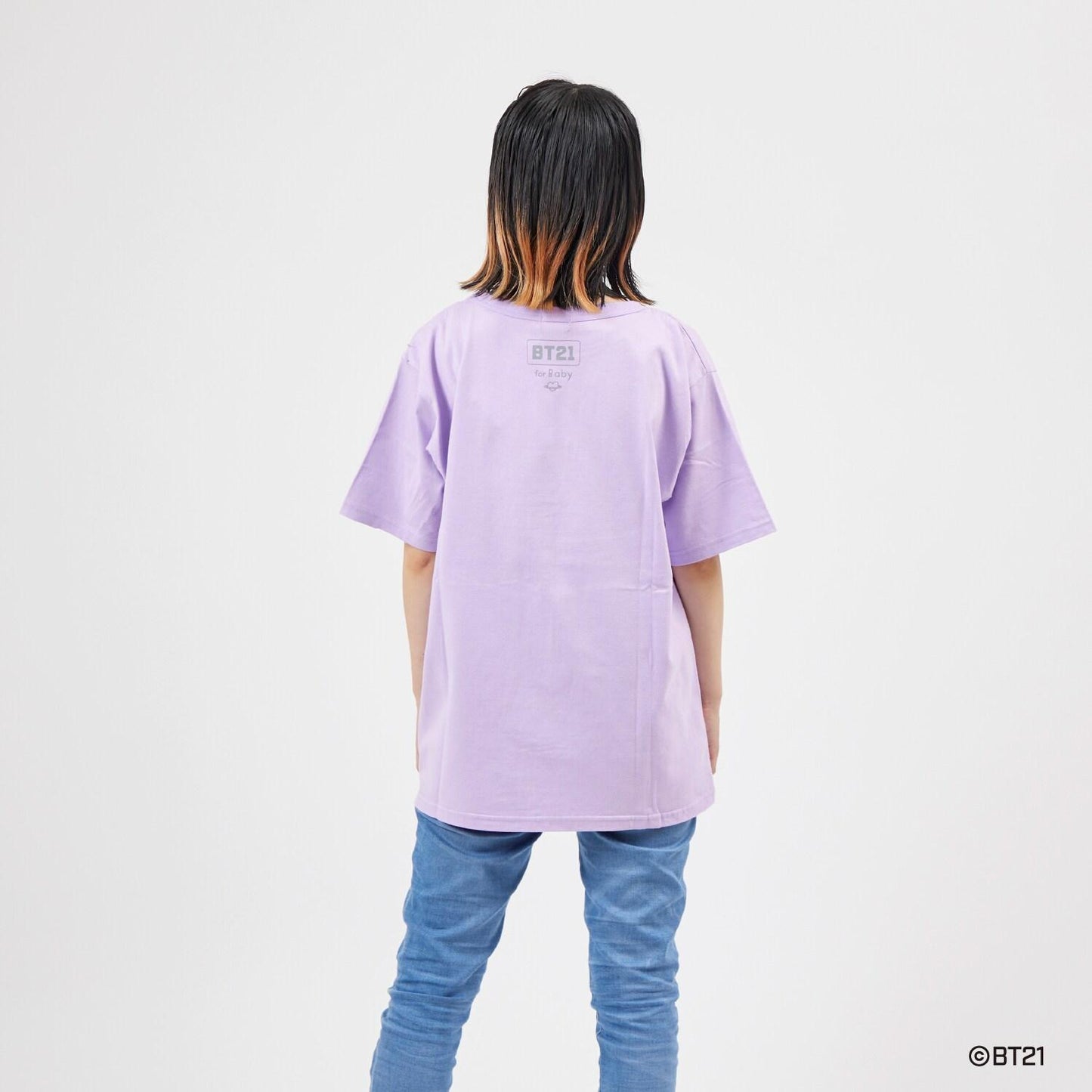【《BT21》】印花及刺繡短袖T恤(成人款)