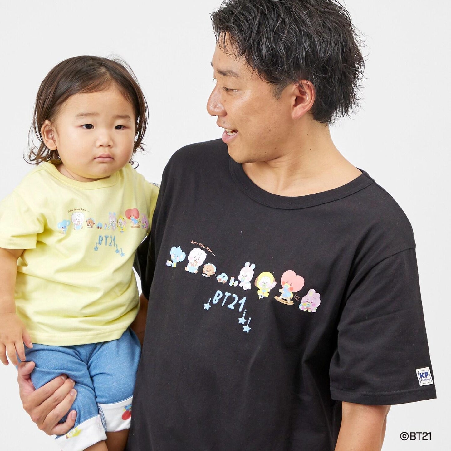 【《BT21》】印花及刺繡短袖T恤(成人款)