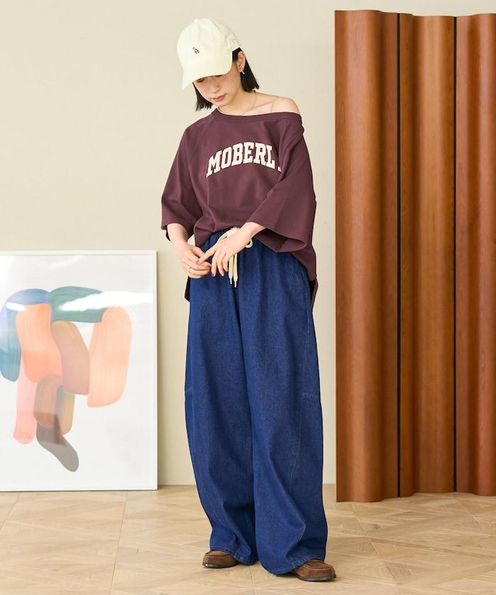 洗水處理 曲線寬鬆牛仔褲