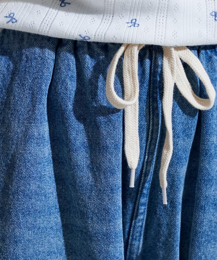 洗水處理 曲線寬鬆牛仔褲